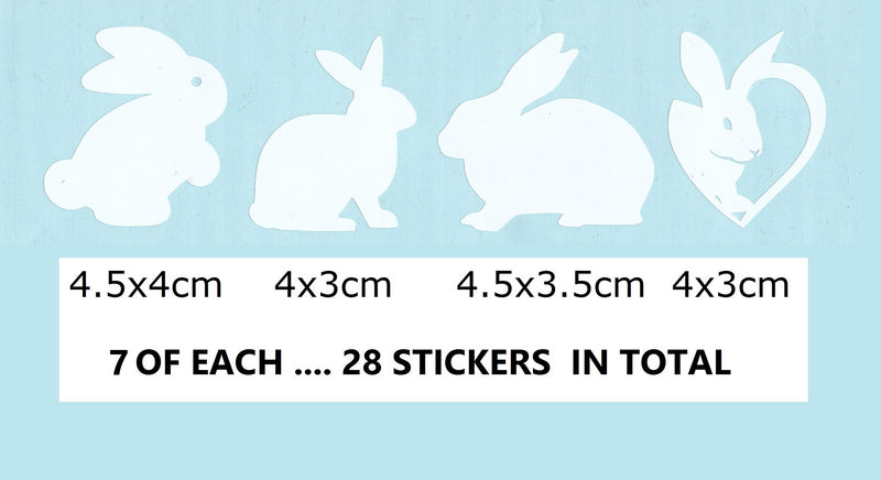 Rabbit Vinyl Stickers ( Multiple colours to choose from )