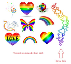 Rainbow Temporary Tattoos