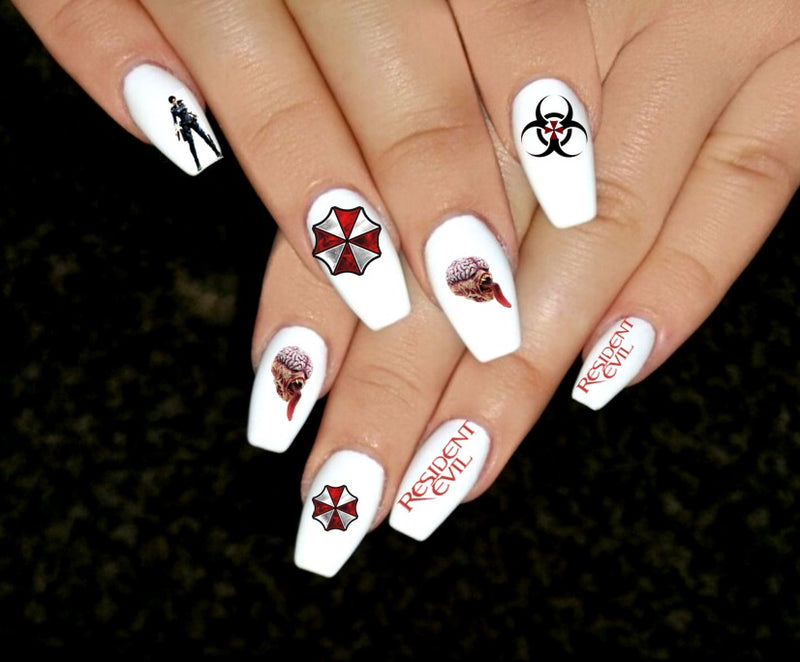 Resident Evil Nail Art Decals