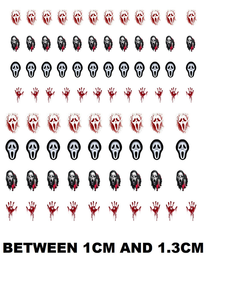 Scream Movie Nail Art Decal