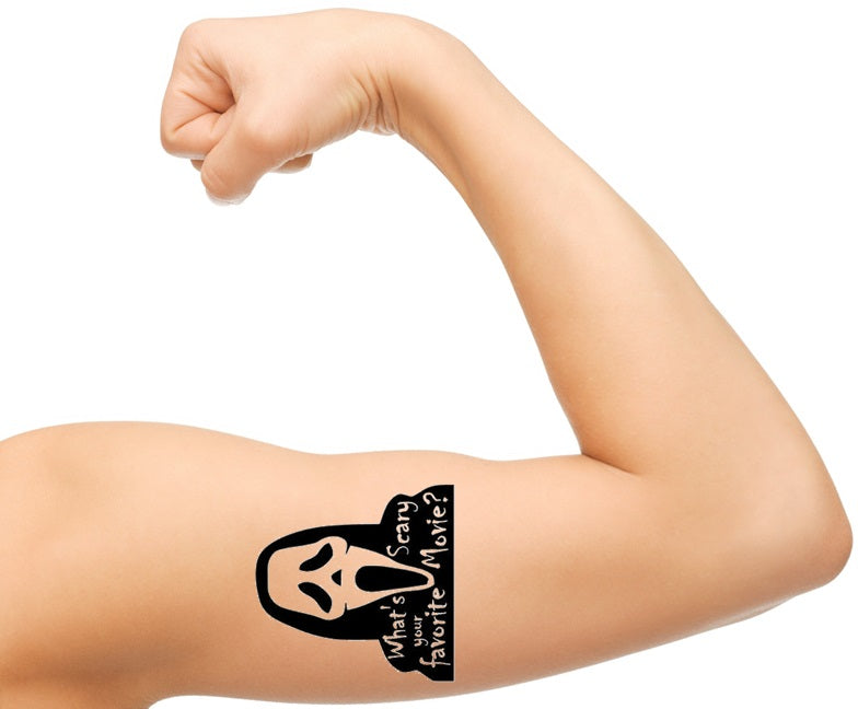 scream Temporary Tattoos