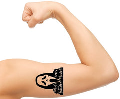 scream Temporary Tattoos
