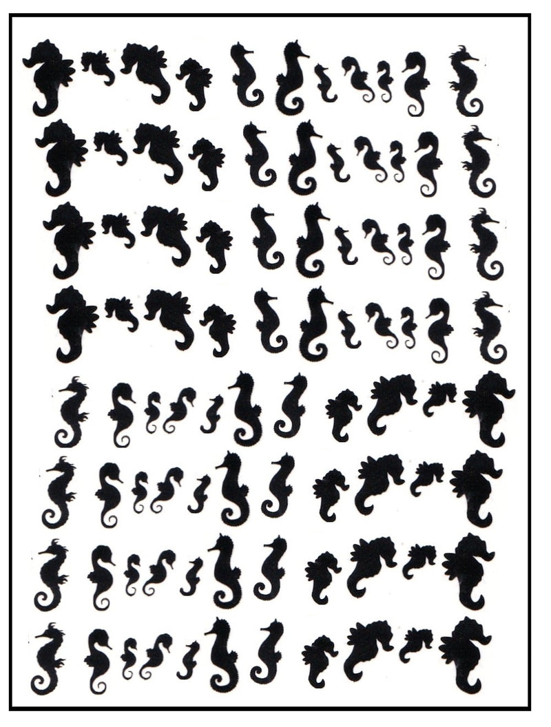 Seahorse Nail Stickers