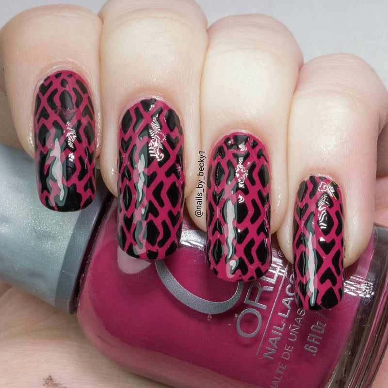 32  Nail Stencils style 121