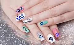 St Andrew Day  Nail Art