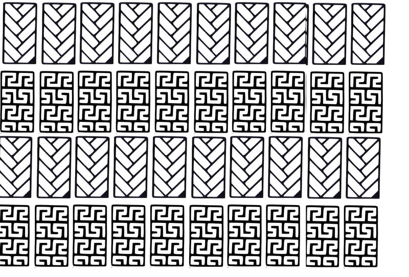 32 Nail Stencils style 129