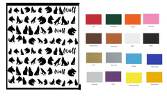 Wolf Nail Stickers