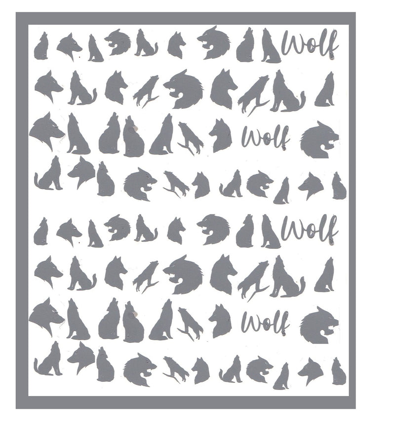 Wolf Nail Stickers