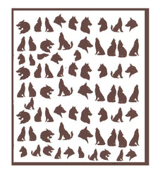 Wolf Nail Stickers