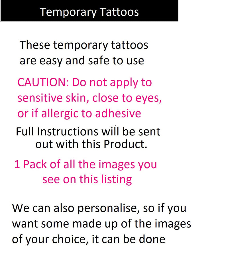 Breast Cancer Awareness Temporary Tattoos