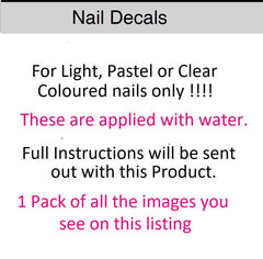 Duck  Nail Art Decals ( 2 different sets to choose from  )