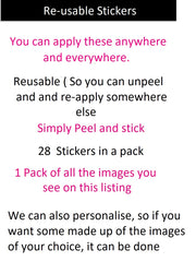 Sea Creatures Vinyl Stickers ( Multiple colours to choose from )