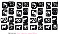 Akita  Tattoo Body Art  Stencils
