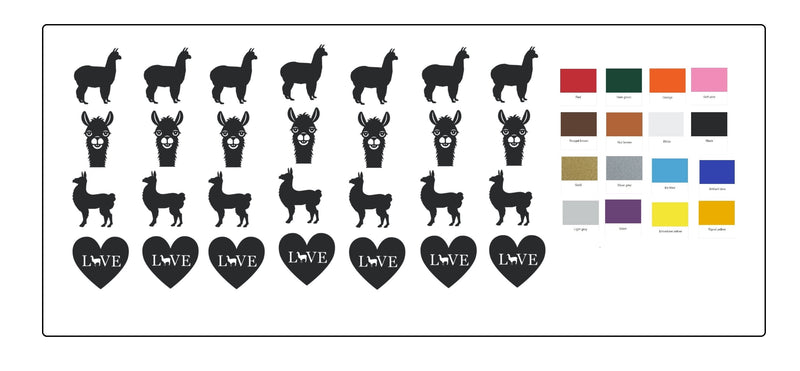 Akita Dog Vinyl Stickers ( Multiple colours to choose from )