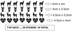 Alpaca Llama Vinyl Stickers ( Multiple colours to choose from )