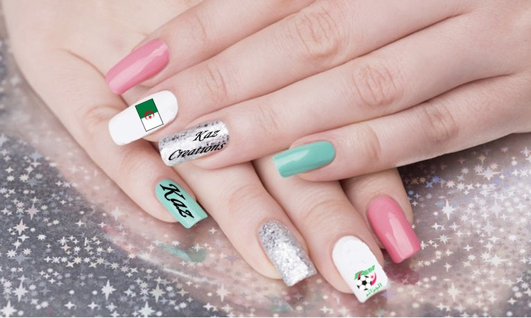 Algeria  Nail Art Decal