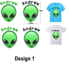 Personalised Alien Iron On Transfer