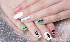 Alien Ufo Nail Art