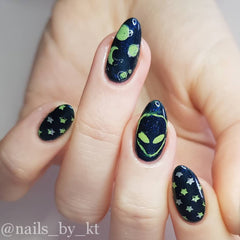 Alien Ufo Nail Art