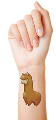 Alpaca Temporary Tattoos