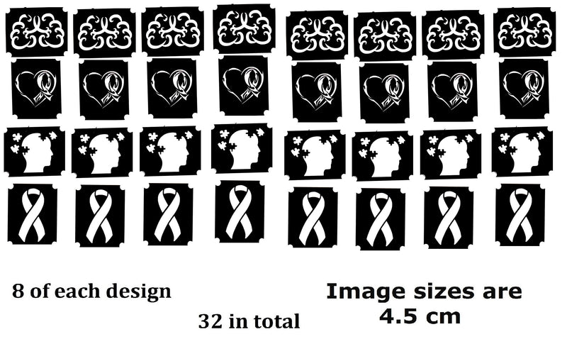 Alzheimer's Awarenness Tattoo Stencils