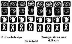 Alzheimer's Awarenness Tattoo Stencils