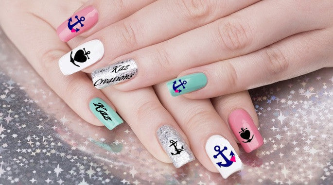Anchor Nail Art