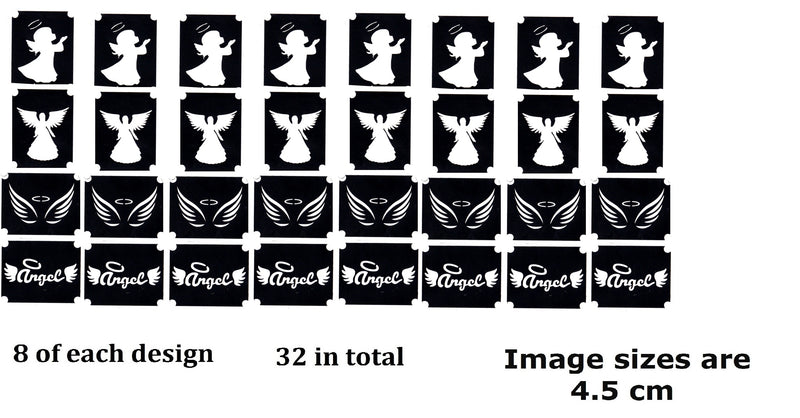Angel Tattoo Stencils