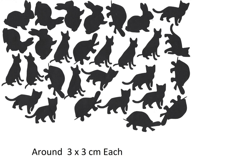 Cat Dog Turtle Rabbit c1 Vinyl Stickers ( Multiple colours to choose from )