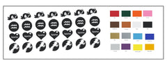 Akita Dog Vinyl Stickers ( Multiple colours to choose from )