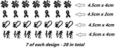Autism Awareness Vinyl Stickers ( Multiple colours to choose from )