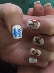 Autism Awareness Nail Art