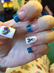 Autism Awareness Nail Art