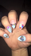 Autism Awareness Nail Art