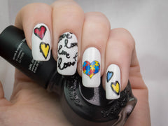 Autism Awareness Nail Art