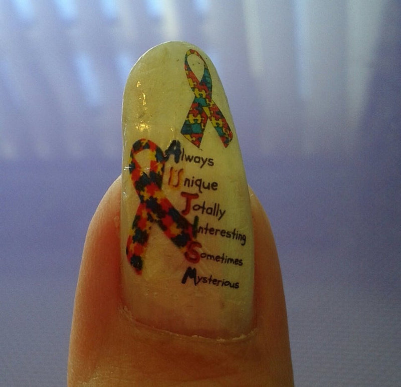 Autism code 3  Nail Art