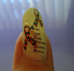 Autism code 3  Nail Art