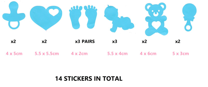 Baby  Vinyl Stickers ( Multiple colours to choose from )