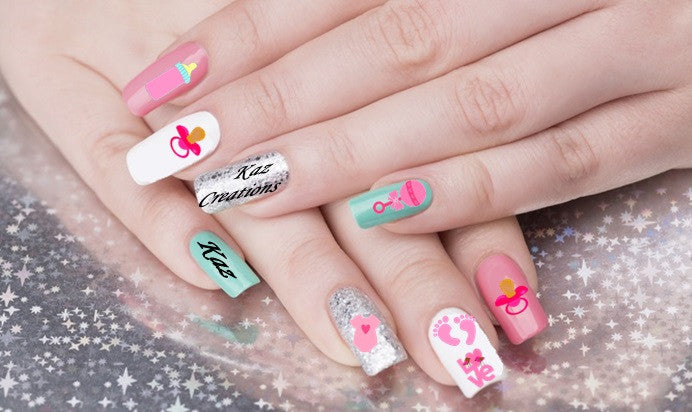 Baby Girl Nail Art