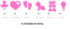 Baby  Vinyl Stickers ( Multiple colours to choose from )