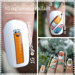Back to school Nail Art