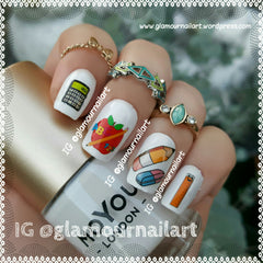 Back to school Nail Art