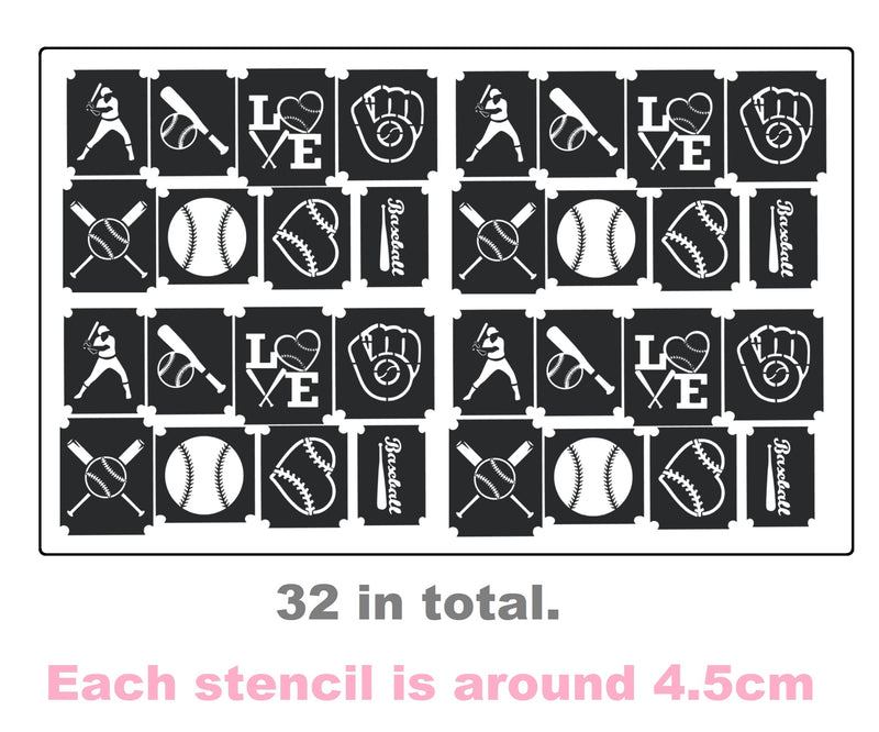 Baseball Tattoo Stencils