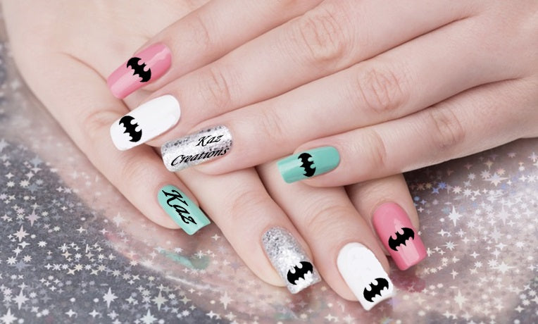 Bat Nail Art Decals c2