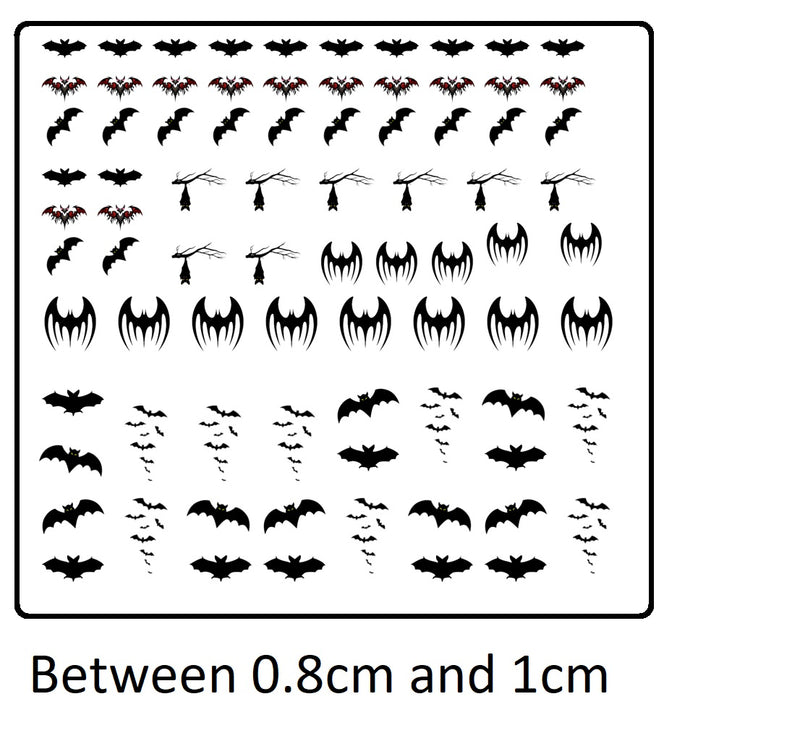 Bat Nail Art Decal