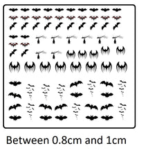 Bat Nail Art Decal