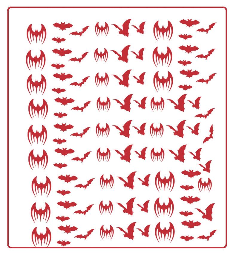 Bat  Nail Stickers