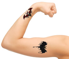 Bat Temporary Tattoos