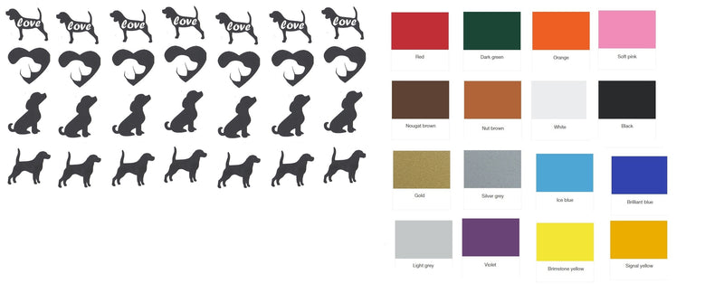 Akita Dog Vinyl Stickers ( Multiple colours to choose from )
