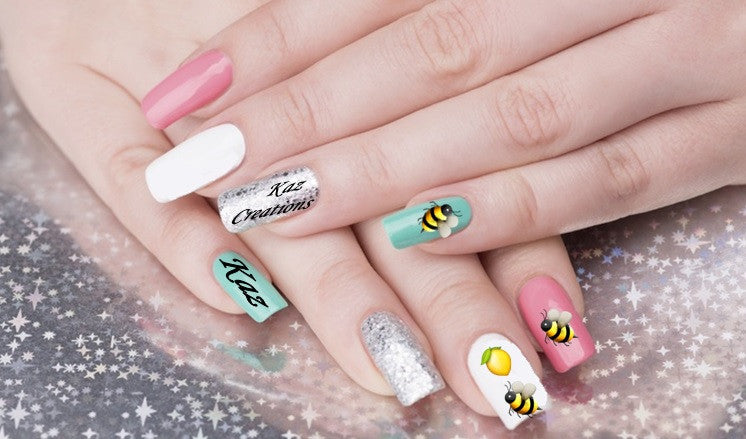 Bee Lemon ( Beyonce ) Nail Art